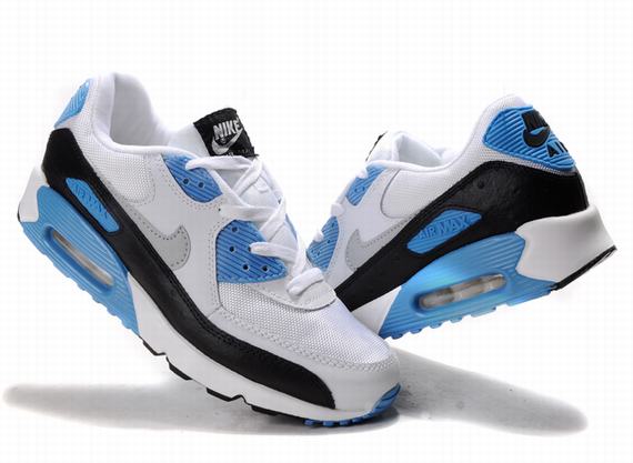 New Men'S Nike Air Max Black/ /Deepskyblue/White